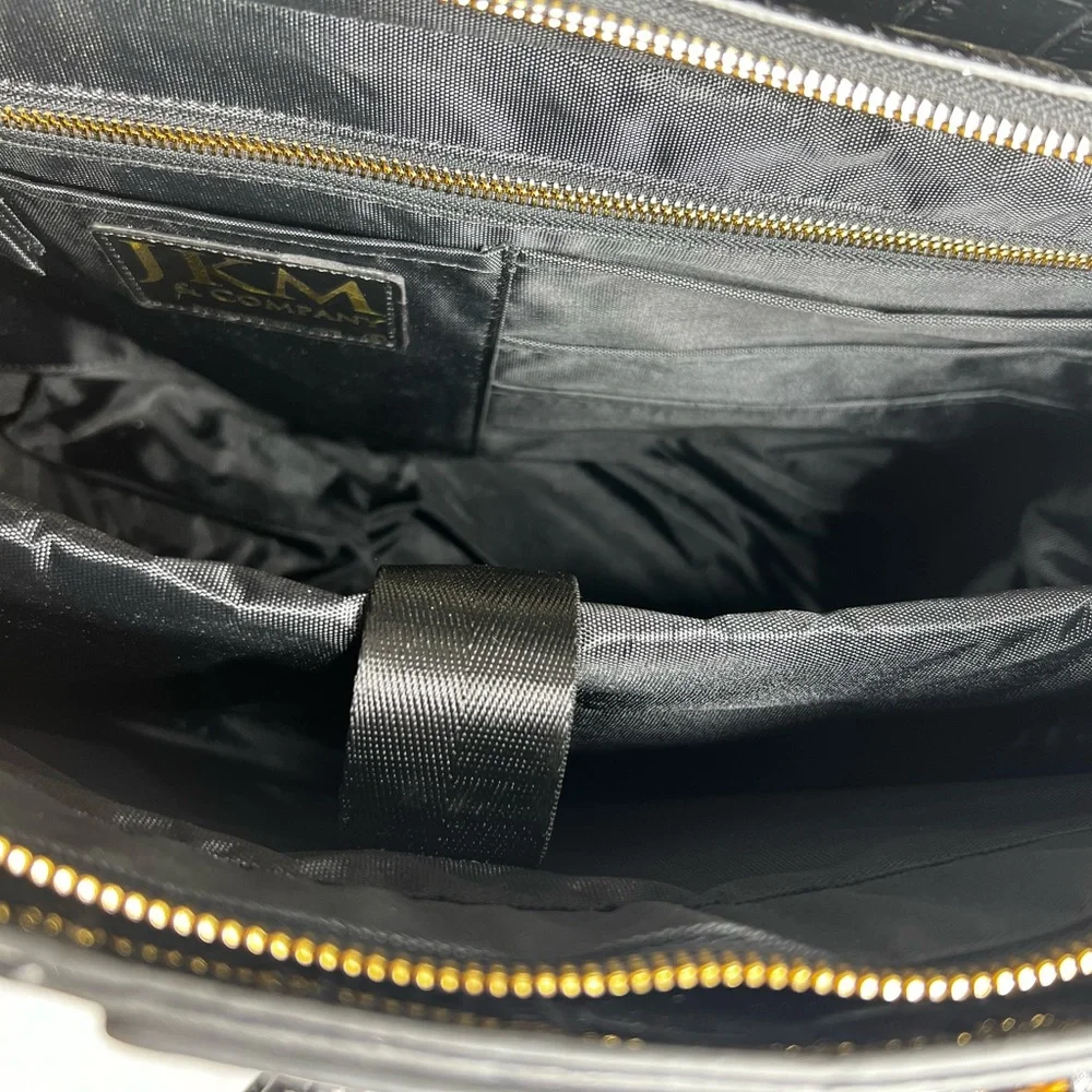 JKM and Company CONTESSA Purple Rolling Tote Bag, Travel Bag or Rolling Work Bag - Picture 13 of 16